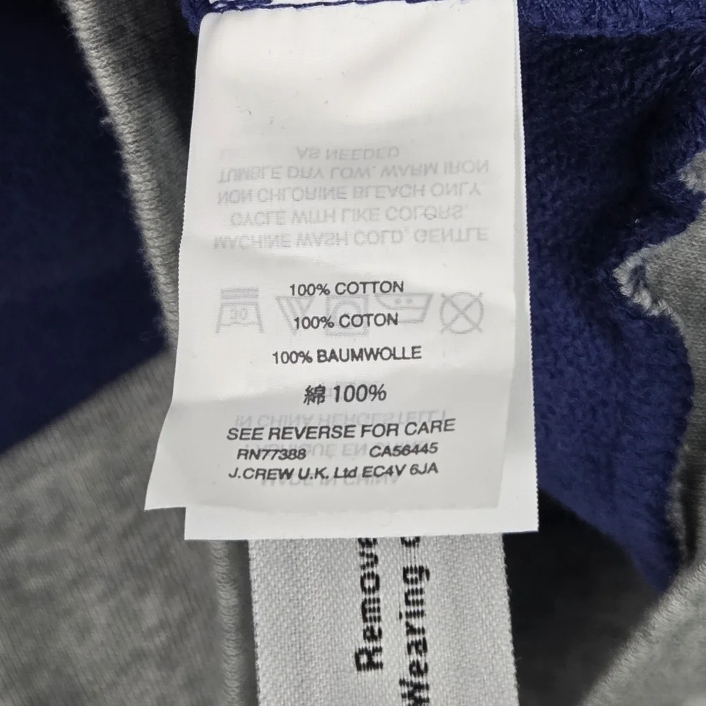J. Crew Women's Size XS Blue Colorblock Half-Zip Pullover Style F9930 NWT